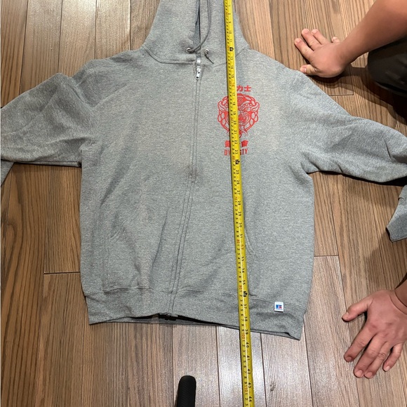 Russell Gray Hoodie with Dynasty Graphic - Picture 7 of 10